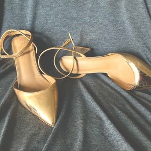 ASOS gold heels